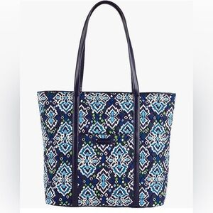 Vera Bradley Day Tote Travel Bag Shoulder Purse Ink Blue